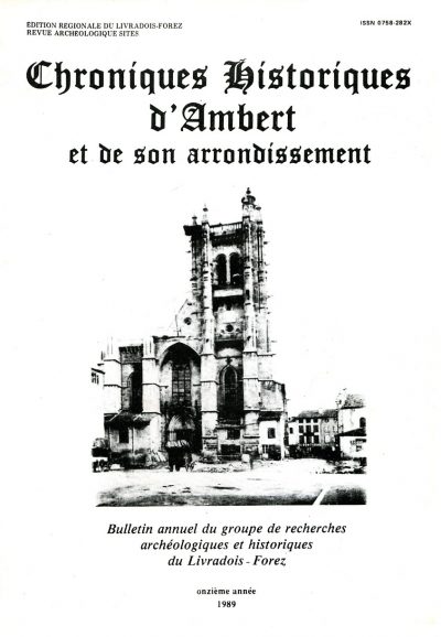 Chroniques Historiques du Livradois-Forez n° 11 – 1989