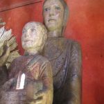 Chassignolles Eglise Statue reliquaire de la Vierge à l'Enfant XIIe ( photo F.Chommy)
