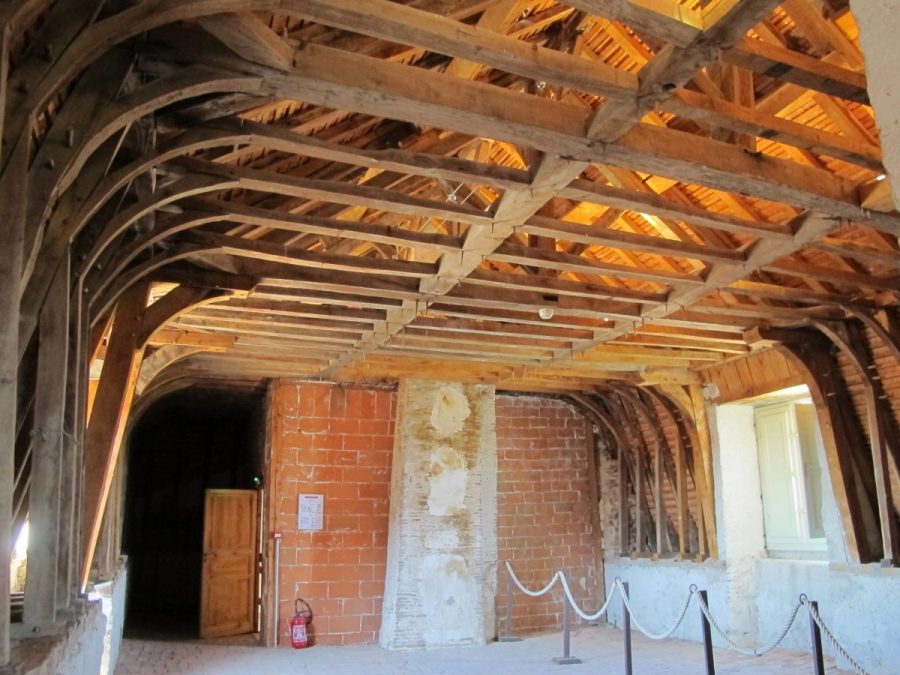 Château-Prieuré de Pommiers - Charpente (photo F. Chommy-Grahlf)