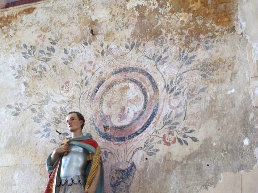 La Chapelle/Usson - Peinture murale (photo F. Chommy-Grahlf)