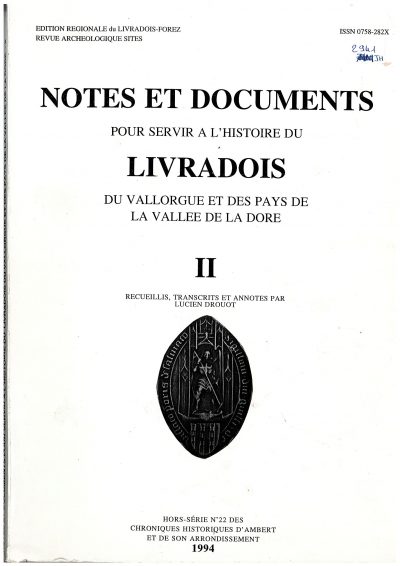 Notes et documents, tome 2 - L. Drouot