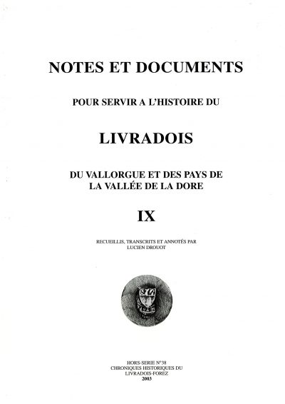 Notes et documents, tome 9 - L. Drouot