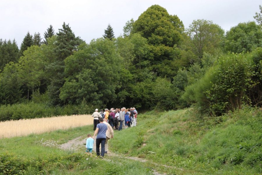 En chemin pour le château de Clavelier (photo P. Terras - Grahlf)