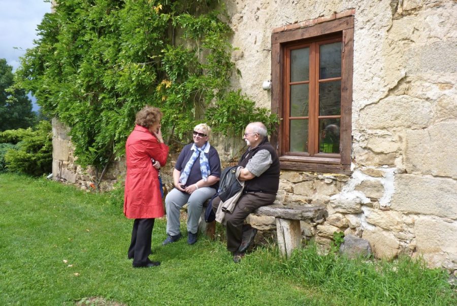 Dans le jardin du Château de Coisse (photo F. Burg - Grahlf)