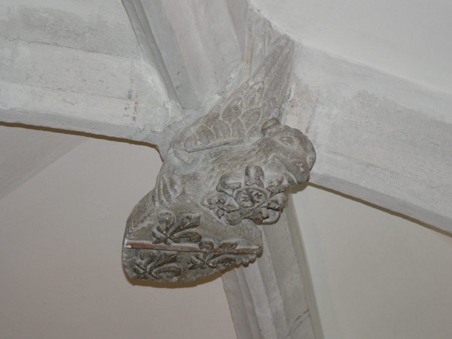 Sauxillanges. Clé de voûte Chapelle ND du Bois (photo F. Burg-Grahlf)