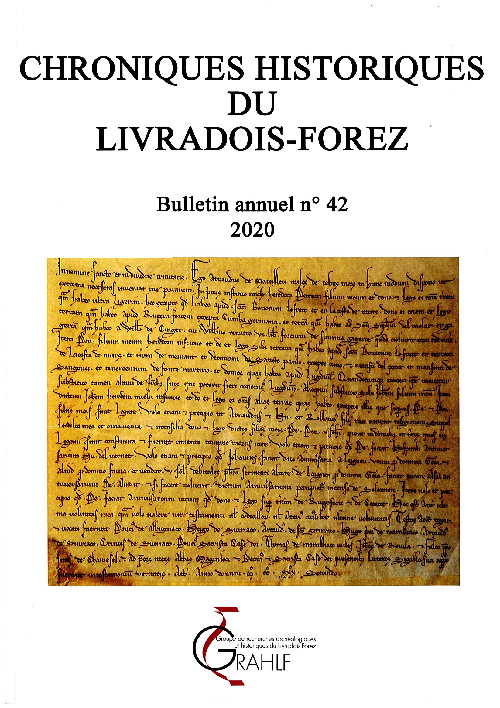 Chroniques Historiques du Livradois-Forez n° 42 – 2020