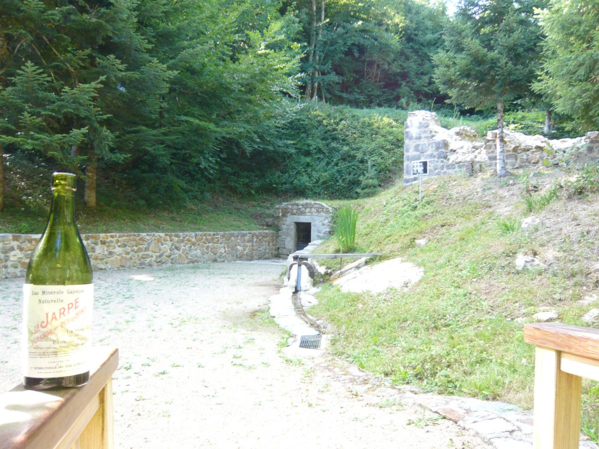 Grandrif. La Jarpe : vue de l'accès à la source (photo Grahlf/F. Robert).